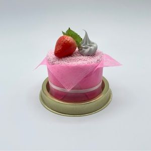 pink strawberry cake cotton microfiber bath hand face towel treat